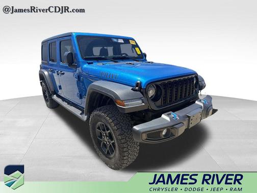 Hydro Blue Pearlcoat 2024 Jeep Wrangler 4xe Willys