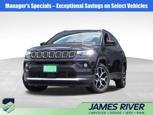 Diamond Black Crystal Pearlcoat 2025 Jeep Compass Limited