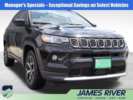 Diamond Black Crystal Pearlcoat 2025 Jeep Compass Limited
