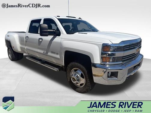 Summit White 2015 Chevrolet Silverado 3500 LTZ