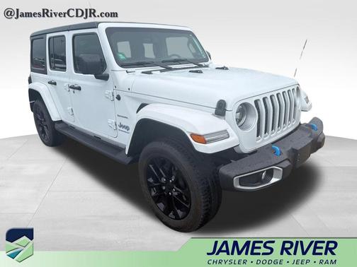 Bright White Clearcoat 2023 Jeep Wrangler 4xe Sahara