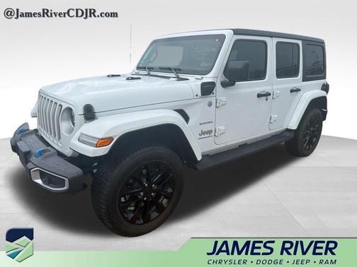 Bright White Clearcoat 2023 Jeep Wrangler 4xe Sahara