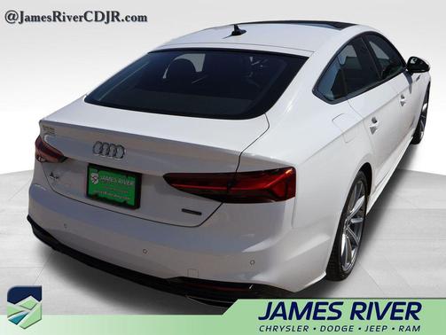 Glacier White Metallic 2025 Audi A5 Sportback 45 S Line Premium