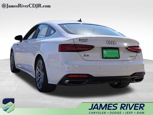 Glacier White Metallic 2025 Audi A5 Sportback 45 S Line Premium
