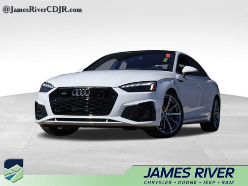 Glacier White Metallic 2025 Audi A5 Sportback 45 S Line Premium