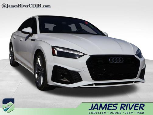 Glacier White Metallic 2025 Audi A5 Sportback 45 S Line Premium