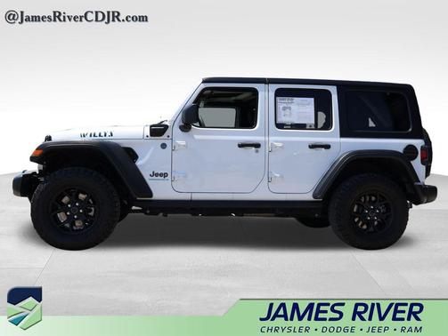 Bright White Clearcoat 2024 Jeep Wrangler 4xe Willys