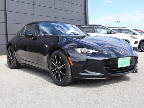 Jet Black Mica 2025 Mazda MX-5 Miata RF Grand Touring