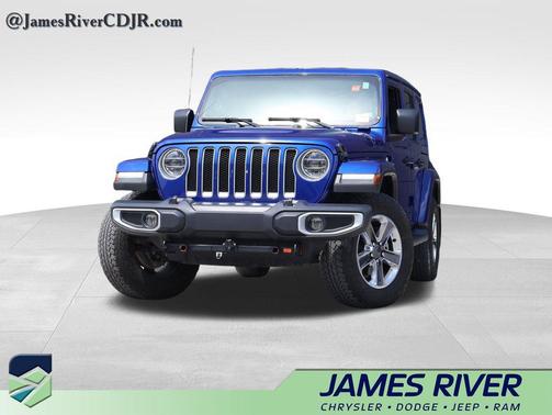Ocean Blue Metallic Clearcoat 2020 Jeep Wrangler Unlimited Sahara