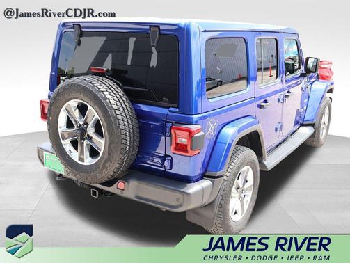 Ocean Blue Metallic Clearcoat 2020 Jeep Wrangler Unlimited Sahara