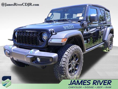 Black Clearcoat 2024 Jeep Wrangler 4xe Willys