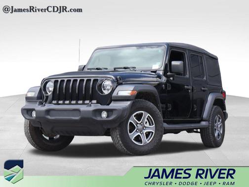 Black Clearcoat 2022 Jeep Wrangler Unlimited Sport