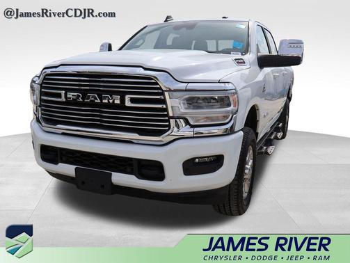 Bright White Clearcoat 2024 RAM 2500 Laramie Crew Cab 4x4 6'4' Box