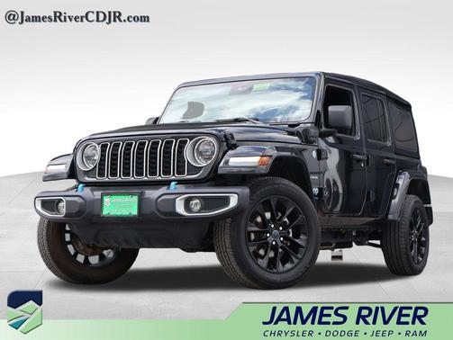 Black Clearcoat 2024 Jeep Wrangler 4xe Sahara