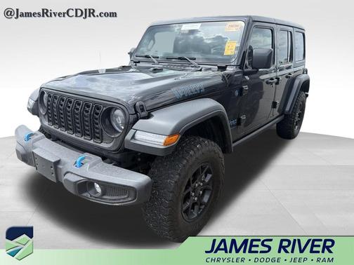 Black Clearcoat 2024 Jeep Wrangler 4xe Willys