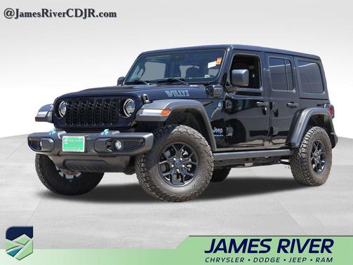Black Clearcoat 2024 Jeep Wrangler 4xe Willys