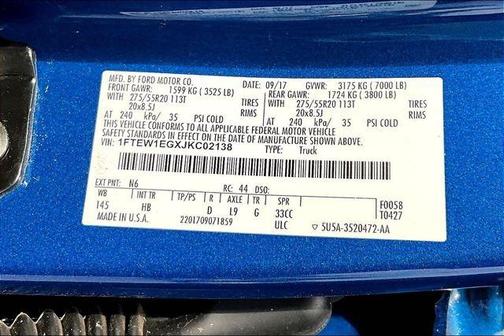 2018 Ford F-150 Lariat