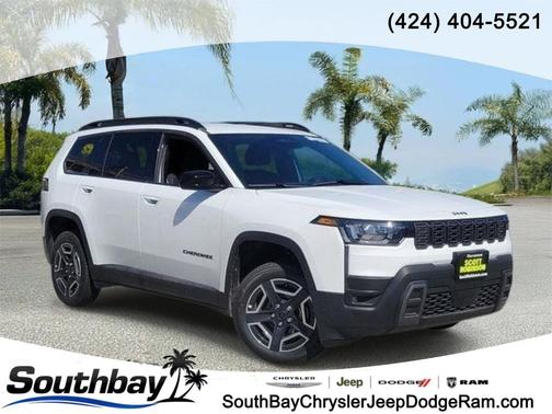 Bright White Clearcoat 2026 Jeep Cherokee Laredo 4x4