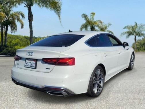 Glacier White Metallic 2023 Audi A5 Sportback 45 S Line Premium Plus