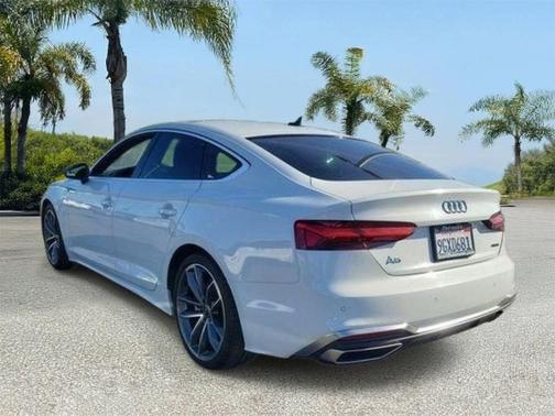 Glacier White Metallic 2023 Audi A5 Sportback 45 S Line Premium Plus