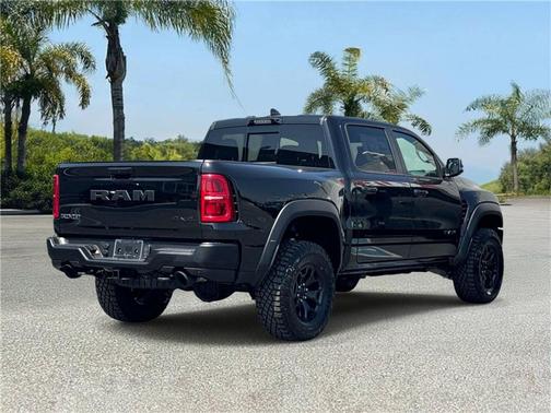 Diamond Black Crystal Pearlcoat 2026 RAM 1500 RHO Crew Cab 4x4 5'7' Box