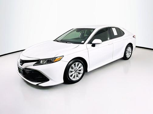 Super White 2019 Toyota Camry LE
