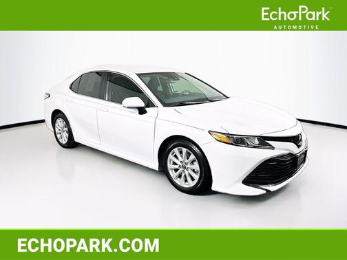 Super White 2019 Toyota Camry LE