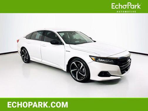 Platinum White Pearl 2022 Honda Accord Hybrid Sport