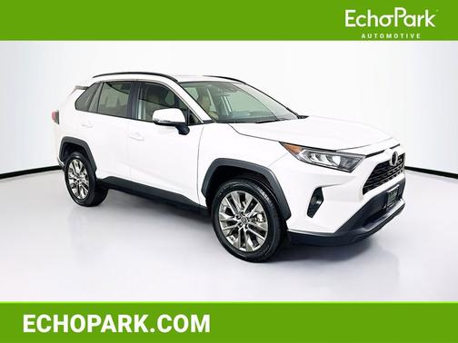 Super White 2019 Toyota RAV4 XLE Premium