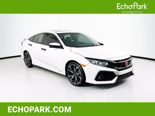 Platinum White Pearl 2019 Honda Civic Si Base
