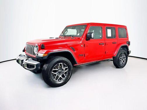 Firecracker Red Clearcoat 2025 Jeep Wrangler 4-Door Sahara 4x4