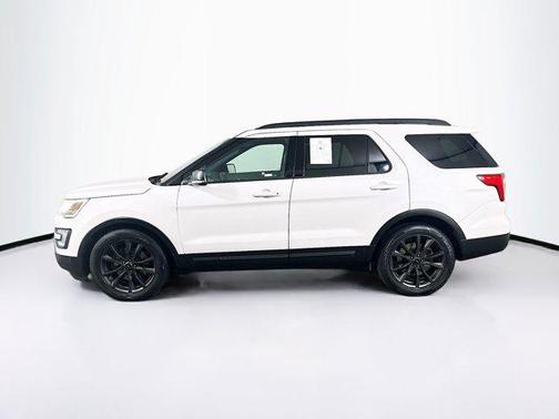 White Platinum Metallic Tri-Coat 2017 Ford Explorer XLT