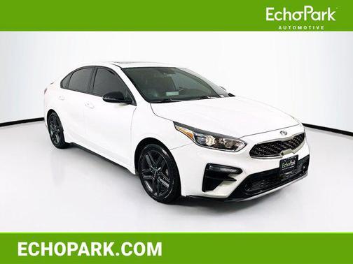 Clear White 2021 Kia Forte GT-Line