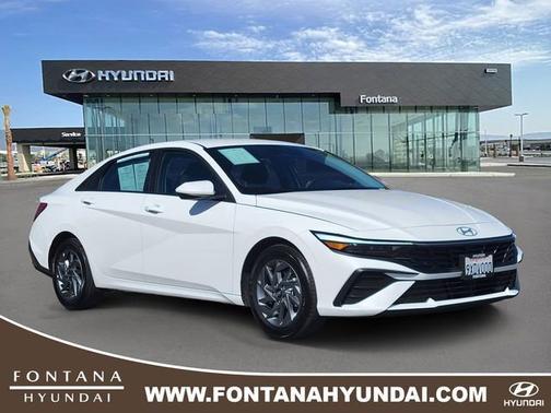 White 2026 Hyundai ELANTRA HEV Blue