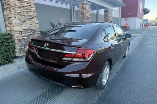 Burgundy 2015 Honda Civic LX