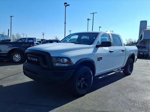 White 2022 RAM 1500 Classic Warlock 4x4 Crew Cab 5'7'' Box