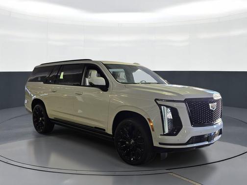 Vibrant White Tricoat 2026 Cadillac Escalade ESV Sport Platinum