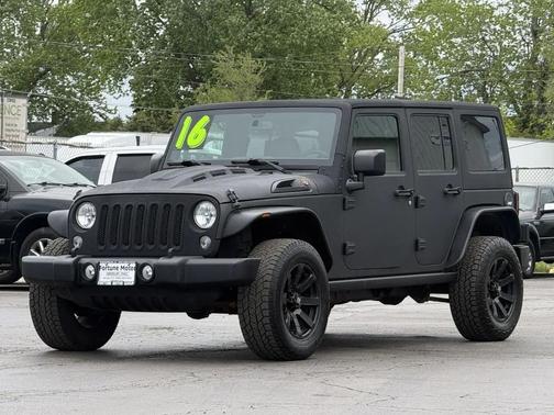 Black 2016 Jeep Wrangler Unlimited Rubicon