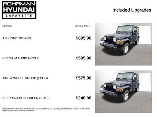Midnight Blue Pearlcoat 2006 Jeep Wrangler X