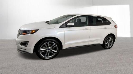 White Platinum Clearcoat Metallic 2016 Ford Edge Sport