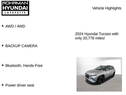 Shimmering Silver 2024 Hyundai TUCSON SEL
