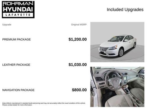 Aspen White 2014 Nissan Sentra SL