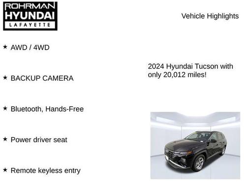 Black Pearl 2024 Hyundai TUCSON SEL