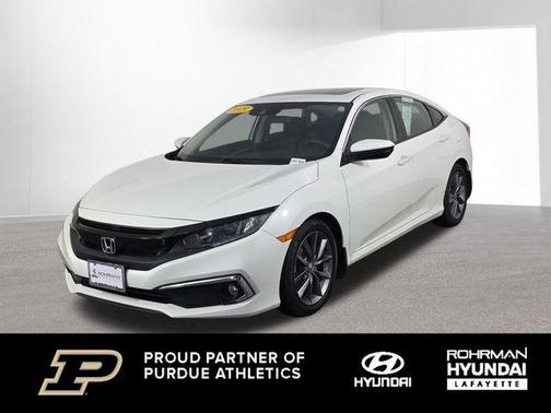 White 2019 Honda Civic EX