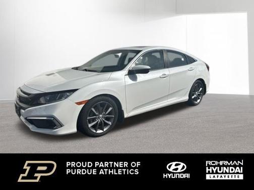 White 2019 Honda Civic EX