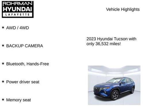 Intense Blue 2023 Hyundai TUCSON Limited