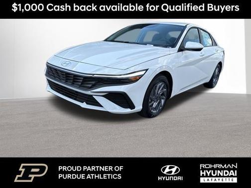 White 2026 Hyundai ELANTRA HEV Blue