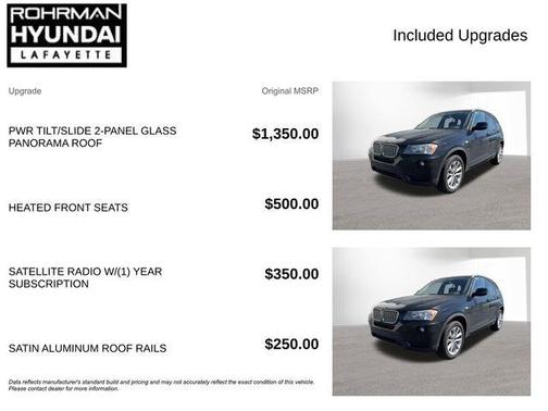 Jet Black 2013 BMW X3 xDrive28i