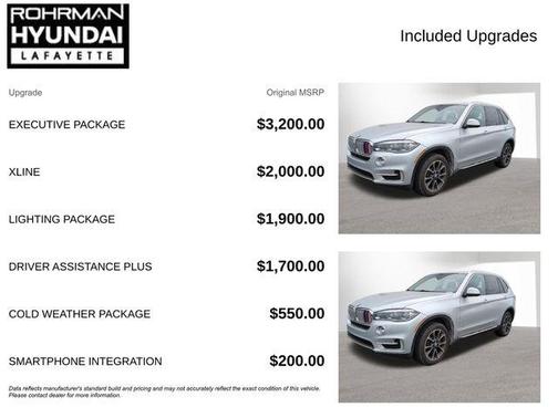 Glacier Silver Metallic 2016 BMW X5 xDrive50i