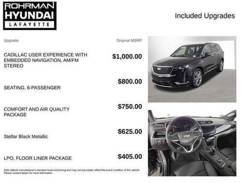 Stellar Black Metallic 2021 Cadillac XT6 Premium Luxury AWD